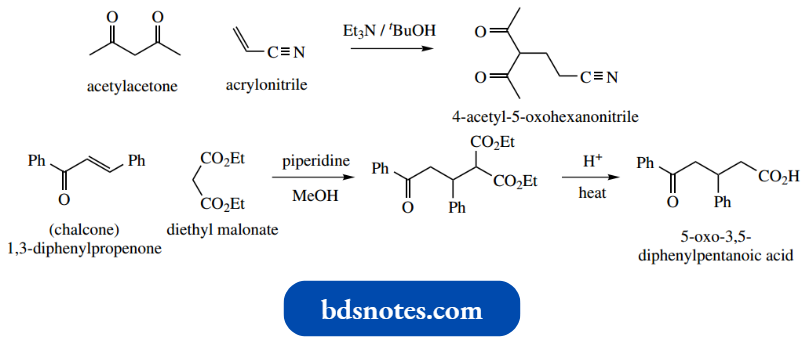 Nucleophilic Reactions Involving Enolate Michael Reaction