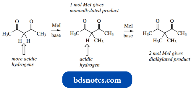 Nucleophilic Reactions Involving Enolate Monoalkylated Product