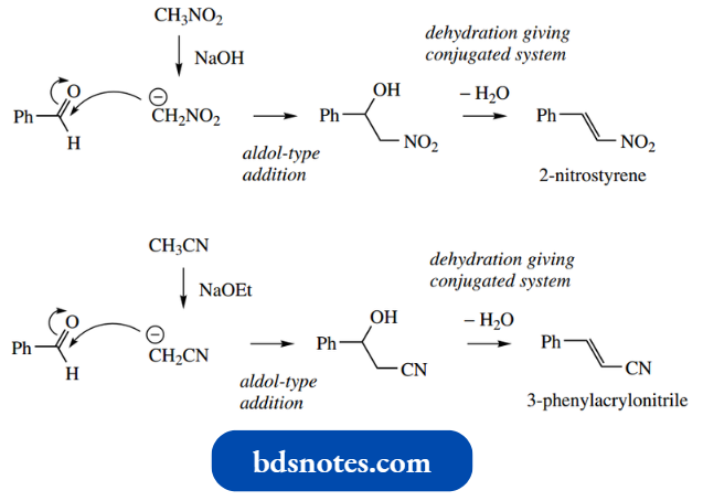 Nucleophilic Reactions Involving Enolate Nitriles And Nitromethane