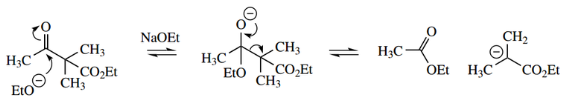 Nucleophilic Reactions Involving Enolate Reverse Claisen Reactions