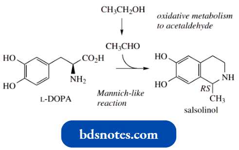 Nucleophilic Reactions Involving Enolate Tetrahydroisoquinoline Alkaloid Salsolinol