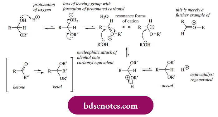Nucleophilic Reactions Of Carbonyl Groups A Neutral Molecule And Formation Of A Resonance-Stabilized Carbocation