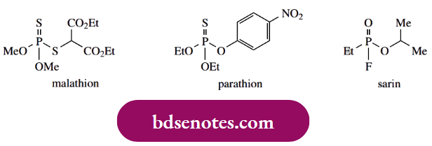 Nucleophilic Reactions Of Carbonyl Groups A Range Of Organophosphorus Insecticides, Such As Malathion And Parathion