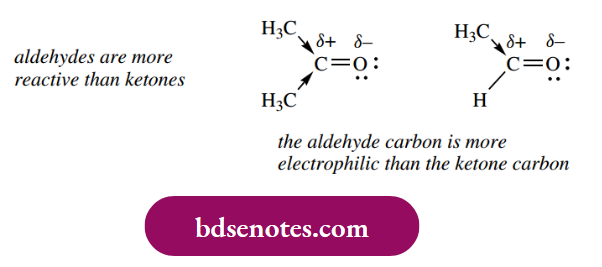 Nucleophilic Reactions Of Carbonyl Groups Aldehydes Are More Reactive Than