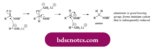 Nucleophilic Reactions Of Carbonyl Groups Amides Seem To Behave Differently, With Complex Metal Hydride Reduction