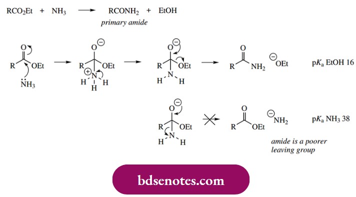 Nucleophilic Reactions Of Carbonyl Groups Esters Also React Smoothly With Amines