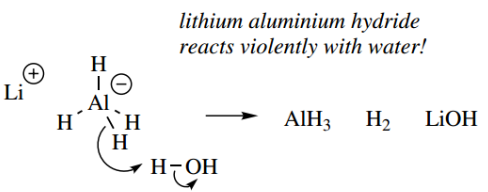 Nucleophilic Reactions Of Carbonyl Groups Lithium Aluminium Hydride