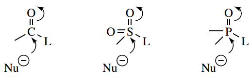 Nucleophilic Reactions Of Carbonyl Groups Nucleophilic Substitution On Derivatives Of Sulfuric And Phosphoric Acids