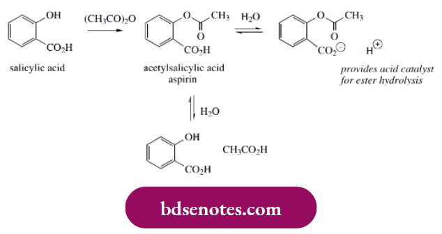 Nucleophilic Reactions Of Carbonyl Groups The Analgesic Aspirin, Acetylsalicylic Acid