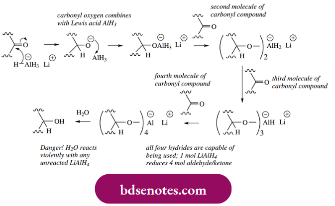 Nucleophilic Reactions Of Carbonyl Groups The Complex Metal Hydride