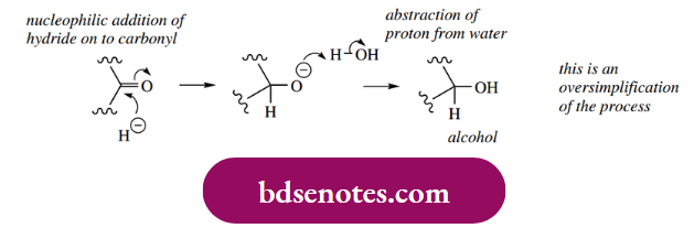 Nucleophilic Reactions Of Carbonyl Hydride And Sodium Borohydride