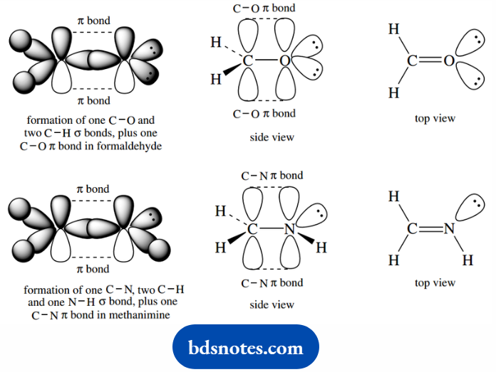 Atomic Structure And Bonding Bonding In Formaldehyde And Methanimine
