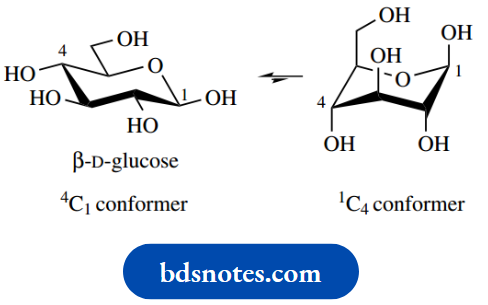 Carbohydrates 4C1 And 1C4 Conformer