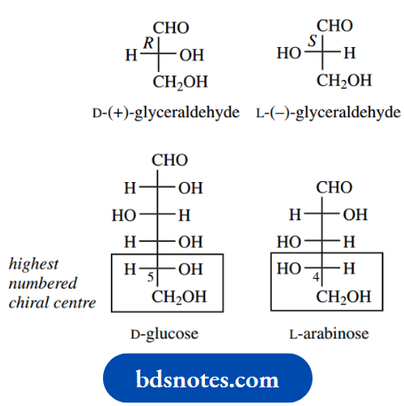 Carbohydrates D And LGlyceraldehyde