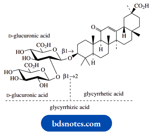 Carbohydrates Glycyrrhizin