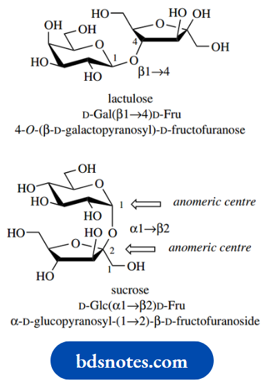 Carbohydrates Lactulose And Sucrose