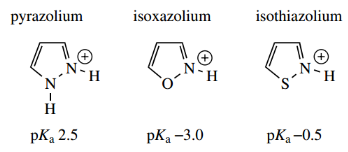 Heterocycles A Base Weakening Effect