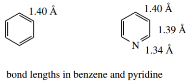 Heterocycles Bond Lengths In Benzene And Pyridine