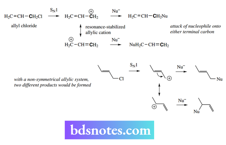 Nucleophilic Reactions Nucleophilic Substitution Attack Of Nucleophile Onto Either Terminal Carbon