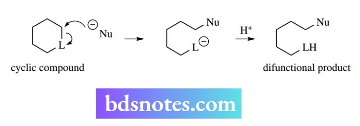 Nucleophilic Reactions Nucleophilic Substitution Cyclic Compound And Difunctional Product