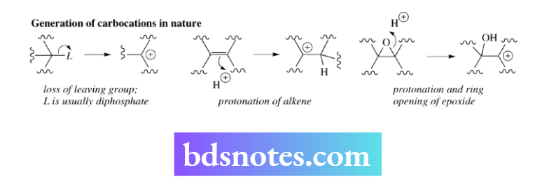 Nucleophilic Reactions Nucleophilic Substitution Generation of carbocations in nature