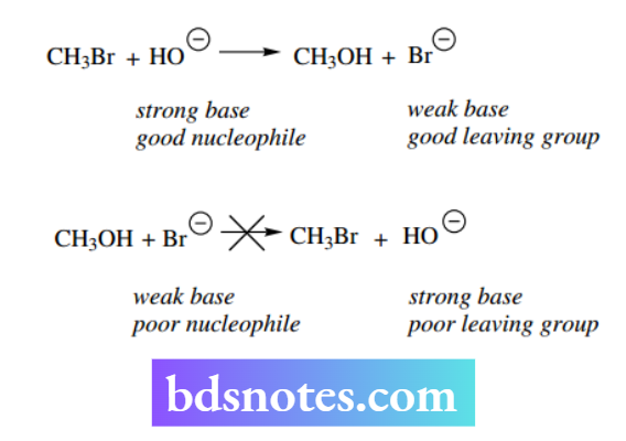 Nucleophilic Reactions Nucleophilic Substitution Good Leaving Groups Are Those That Form Stable