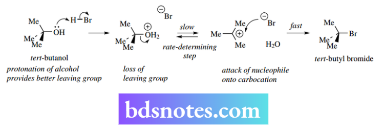 Nucleophilic Reactions Nucleophilic Substitution Tert-Butanol Reacts Readily With HBr