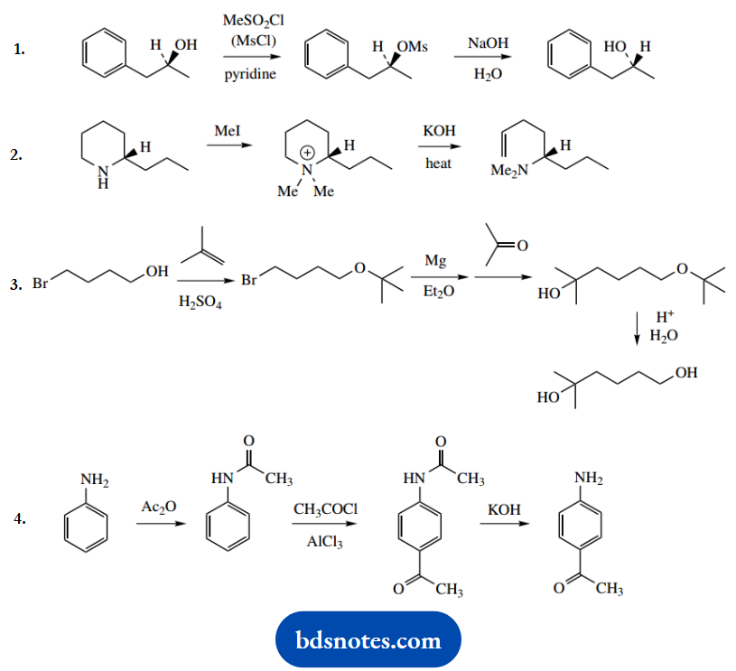 Organic Chemistry Of Pharmacy Questions And Answers Intermediary Steps Are Avantageous In Obtaining The Product