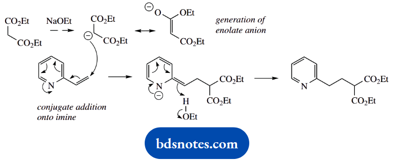 Organic Chemistry Of Pharmacy Questions And Answers Nucleophilic Attack On A Conjugated Imine
