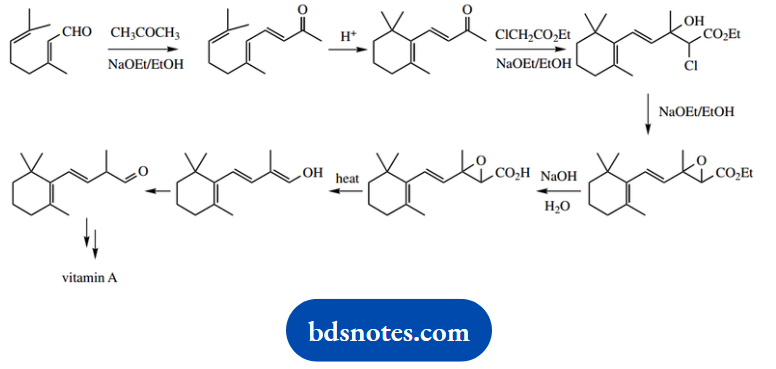 Organic Chemistry Of Pharmacy Questions And Answers Synthetic Pathway To Vitamin A