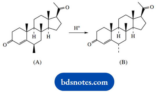 Organic Chemistry Of Pharmacy Questions And Answers Treatment With Acid Converts Steroid Into Its Iosmer
