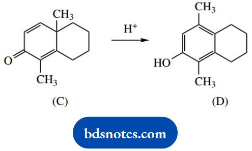 Organic Chemistry Of Pharmacy Questions And Answers Unsaturated Ketone Rearranges To A Phenol