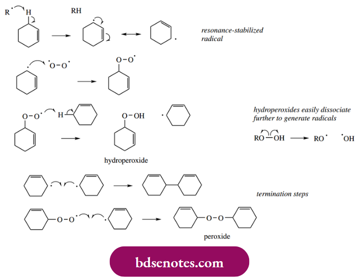 Radical Reactions Cyclohexene Reacts With Oxygen In The Presence Of An Initiator