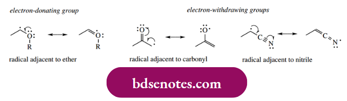 Radical Reactions Electron-Donating Groups, Or Features