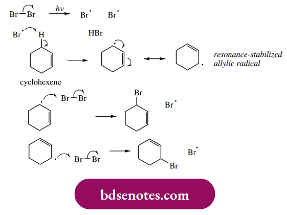 Radical Reactions Leads To A Resonance-Stabilized Allylic Radical