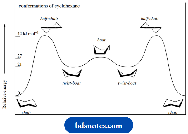 Stereochemistry Energy Diagram Cyclohexane Conformations