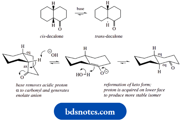 Stereochemistry Epimerization Of Cis Decalone