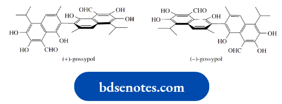 Stereochemistry Torsional Asymmetry Gossypol