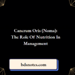 Cancrum Oris Noma The Role Of Nutrition In Management