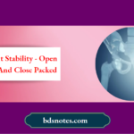 Hip Joint Stability Open Packed And Close Packed