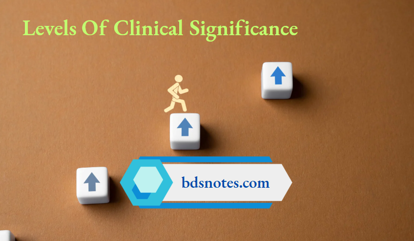 Levels Of Clinical Significance
